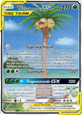 Bauz Alola Kokowei Gx Bund Der Gleichgesinnten 1 Ultra Selten