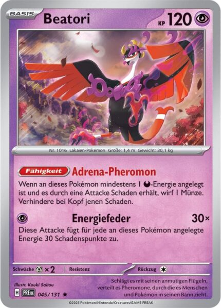 Beatori-045-131-Prismatische-Entwicklungen-Pokémon-Karte-Deutsch-Karmesin-Purpur-TCG-Sammelkartenspiel