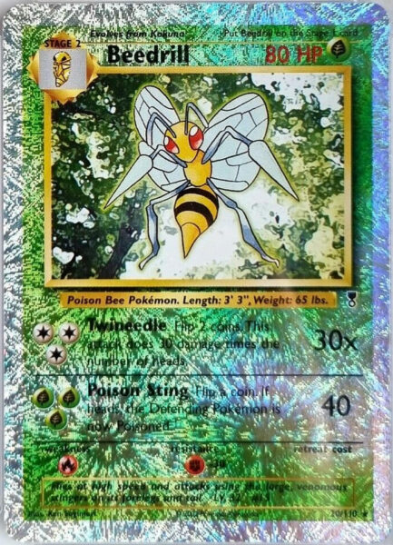 Beedrill_Bibor_20-110_Legendary-Collection-Reverse-Holo_Pokémon-Karte_Englisch