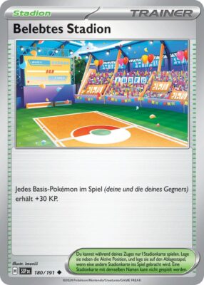 Belebtes-Stadion-180-191-SSP-DE-Karmesin-Purpur-Stürmische-Funken-Pokémon-Karte-Deutsch-TCG