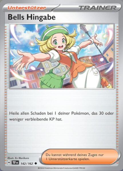 Bells-Hingabe_142-162_TEF-DE_Gewalten-der-Zeit_Temporal-Forces_Pokémon-Karte_Deutsch_TCG
