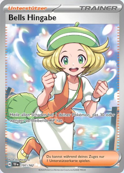 Bells-Hingabe_197-162_TEF-DE_Gewalten-der-Zeit_Temporal-Forces_Full-Art_Pokémon-Karte_TCG_Deutsch