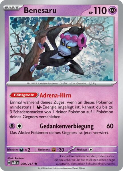 Benesaru-099-217-ASC-Erhabene-Helden-Pokémon-Karte-Deutsch