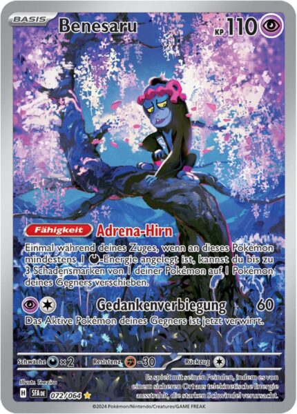 Benesaru_072-064_SFA-DE_Nebel-der-Sagen_Illustration-Rare-Pokémon-Karte_Deutsch-TCG-Sammelkartenspiel_Karmesin-Purpur