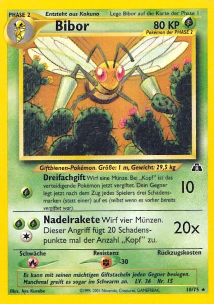 Bibor_18-75_Neo-Entdeckung-Discovery_Pokémon-Karte_Deutsch