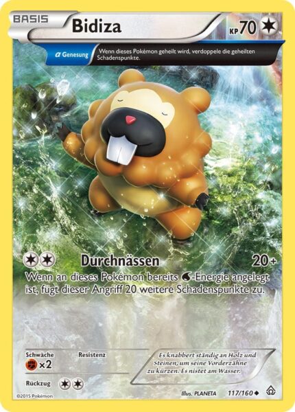 Bidiza-117-160-XY-Protochock-Ewige-Gaben-Pokémon-Karte