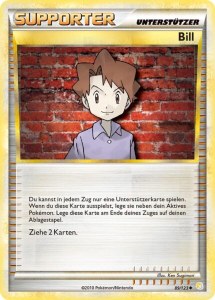 Bill-89-123-Heartgold-Soulsilver-Pokémon-Karte-Deutsch-TCG