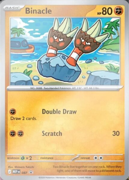Binacle-Bithora-MEP-087-Black-Star-Promo-Pokémon-Karte-Englisch