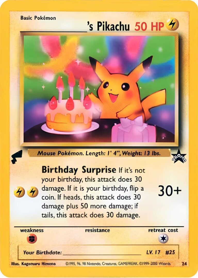 Birthday-Pikachu-24-Wizards-Black-Star-Promo-World-Collection-2000-Englisch-Pokémon-Karte