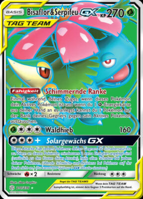 Bisaflor-Serpifeu-GX-210-Welten-im-Wandel_Pokémon-Karte