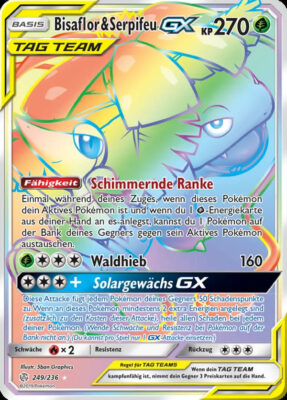 Bisaflor-Serpifeu-GX-249-Welten-im-Wandel_Pokémon-Karte