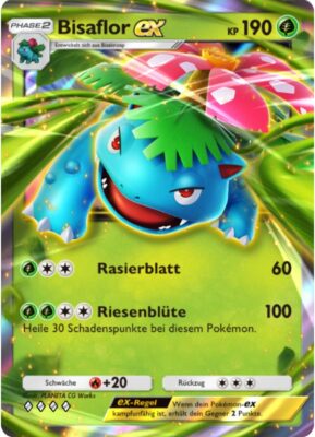 Bisaflor-ex-4-Pokémon-TCG-Sammelkartenspiel-Pocket-Unschlagbare-Gene-Digitale-Karte