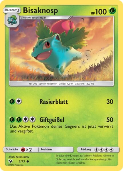 Bisaknosp-2-73-Schimmernde-Legenden-Pokémon-Karte-Deutsch-TCG-Sammelkartenspiel
