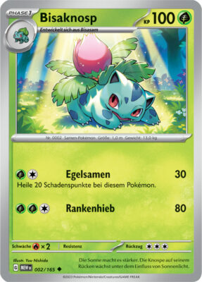 Bisaknosp_002-165-Pokémon-Karmesin-Purpur-151-MEW-DE-Pokémon-Karte-Karten-Deutsch