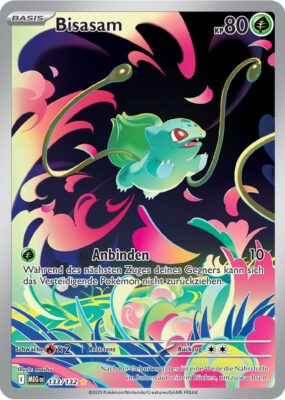 Bisasam-133-132-Mega-Entwicklung-Illustration-Rare-Pokémon-Karte-Deutsch