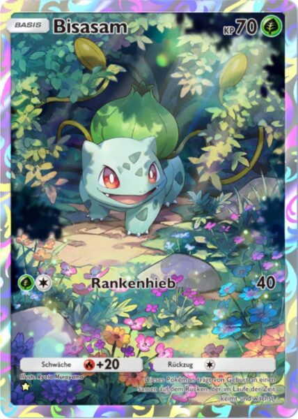 Bisasam-227-Pokémon-TCG-Sammelkartenspiel-Pocket-Unschlagbare-Gene-Digitale-Full-Art-Karte