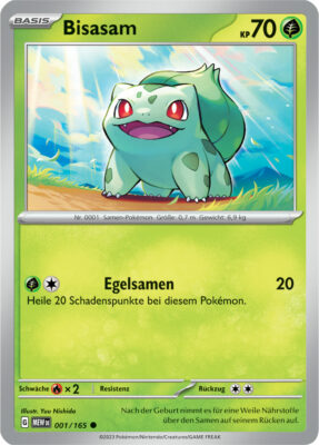 Bisasam_001-165-Pokémon-Karmesin-Purpur-151-MEW-DE-Pokémon-Karte-Karten-Deutsch