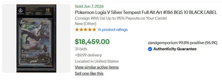 Black-Label-Pokémon-Karten-Rekordpreise-Wert-2026-Lugia-V-Silver-Tempest-Neu