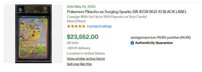 Black-Label-Pokémon-Karten-Rekordpreise-Wert-2026-Pikachu-ex-Surging-Sparks