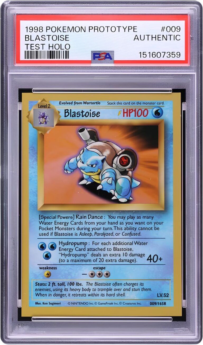 Blastoise-Turtok-009-165R-Test-Print-Pokémon-Karte-1998-MTG-Back-PSA-Authentic