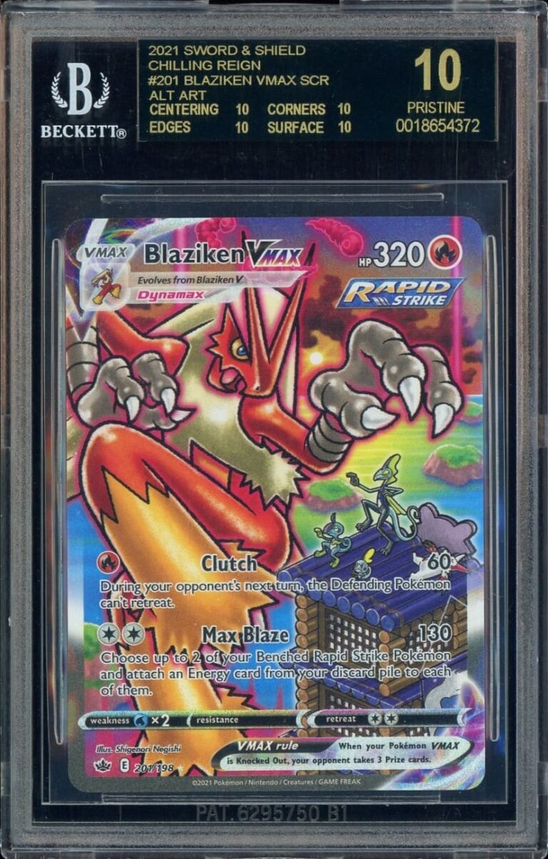 Blaziken-VMAX-201-198-Chilling-Reign-Pokémon-Karte-BGS-10-Black-Label