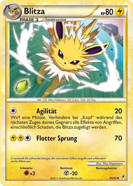 Blitza-45-95-Ruf-der-Legenden-Pokémon-Karte-Deutsch-TCG-Sammelkartenspiel
