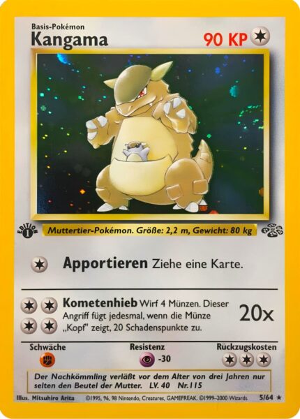 Blitza-5-64-1st-Edition-Dschungel-Holo-Pokemon-Karte-Deutsch