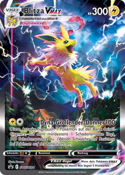 Blitza-VMAX-SWSH184-Black-Star-Promo-Pokémon-Karte-Alternate-Art-TCG-Sammelkartenspiel