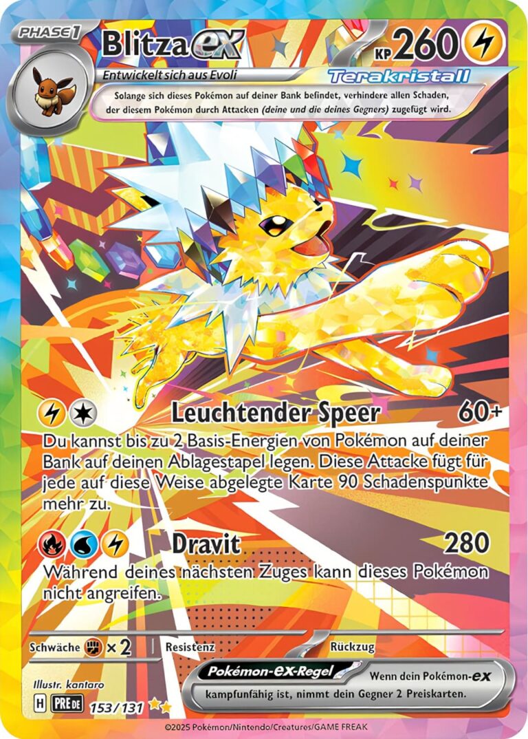 Blitza-ex-153-131-Prismatische-Entwicklungen-Special-Illustration-Rare-Pokémon-Karte-Deutsch-TCG
