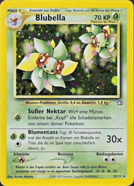 Blubella_3-111_Neo-Genesis_Pokémon-Karte_Deutsch