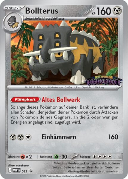 Bollterus-MEP-DE-085-Dunkelnacht-Prerelease-Promo-Pokémon-Karte-Deutsch