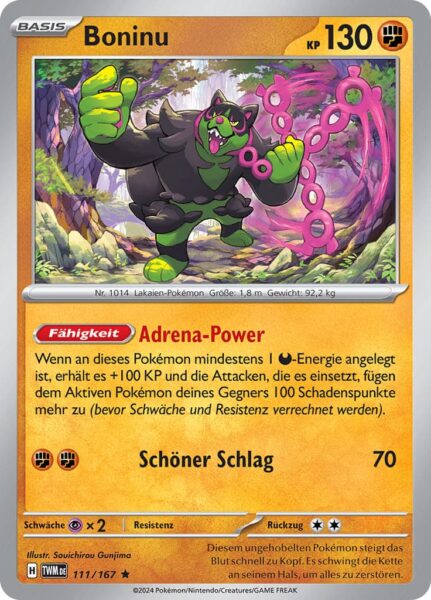 Boninu_111-167_TWM-DE_Maskerade-im-Zwielicht_Pokémon-Karte_Deutsch