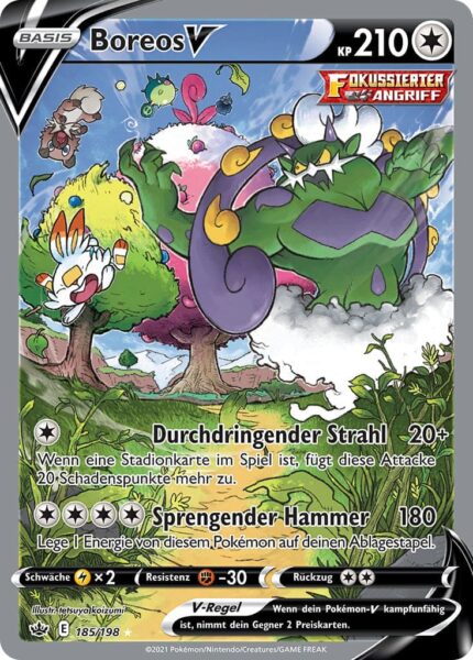Boreos-V_185-198_Schaurige-Herrschaft_Alternate-Art-Pokémon-Karte_Deutsch