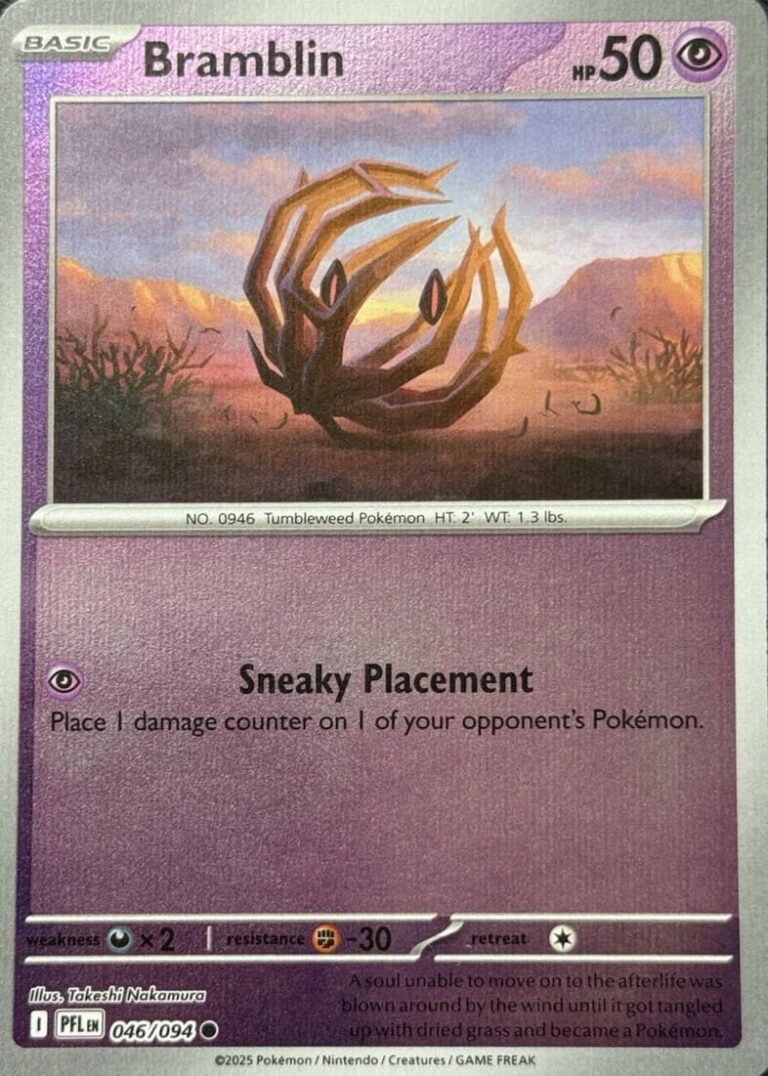 Bramblin-046-094-Phantasmal-Flames-Fatale-Flammen-Pokémon-Karte-Englisch