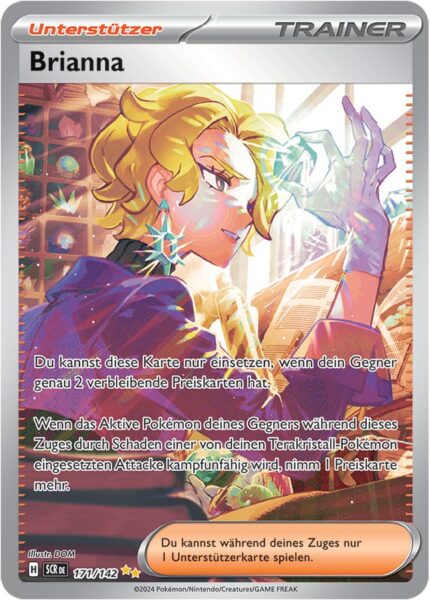 Brianna-171-142-Karmesin-Purpur-Stellarkrone-Special-Illustration-Rare-Pokémon-Karte-Deutsch-TCG-Sammelkartenspiel-2024