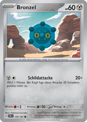 Bronzel-126-191-SSP-DE-Karmesin-Purpur-Stürmische-Funken-Pokémon-Karte-Deutsch-TCG