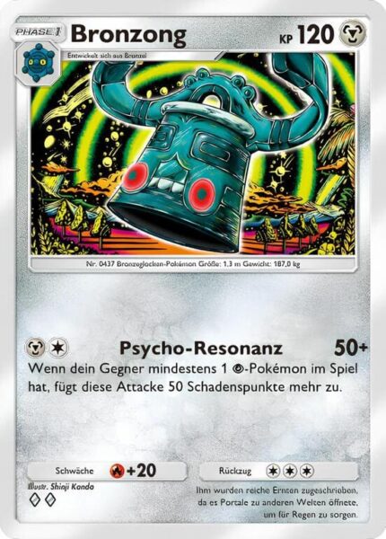 Bronzong-118-155-B3-Pulsierende-Aura-Pokémon-TCG-Sammelkartenspiel-Pocket-Karte-Deutsch