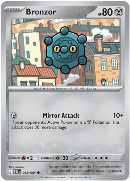 Bronzor-063-084-Pitch-Black-Dunkelnacht-Pokémon-Karte-Englisch