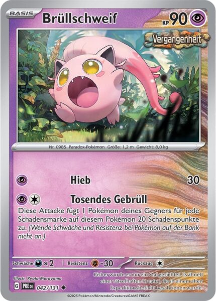 Brüllschweif-042-131-Prismatische-Entwicklungen-Pokémon-Karte-Deutsch-Karmesin-Purpur-TCG-Sammelkartenspiel