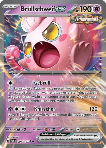 Brüllschweif-ex_094-167_TWM-DE_Maskerade-im-Zwielicht_Vergangenheit_Pokémon-Karte_Deutsch