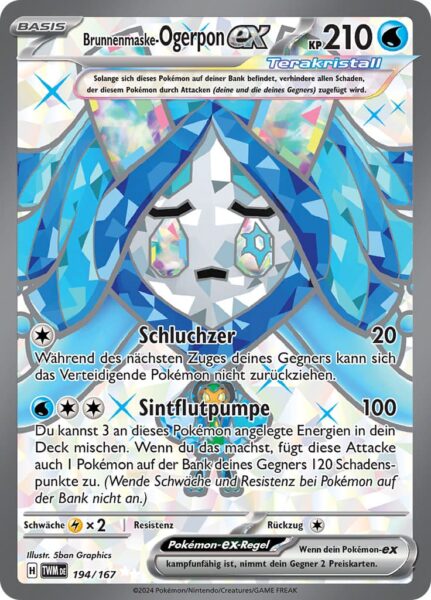 Brunnenmaske-Ogerpon-ex_194-167_TWM-DE_Maskerade-im-Zwielicht_Secret-Rare_Full-Art_Pokémon-Karte_Deutsch