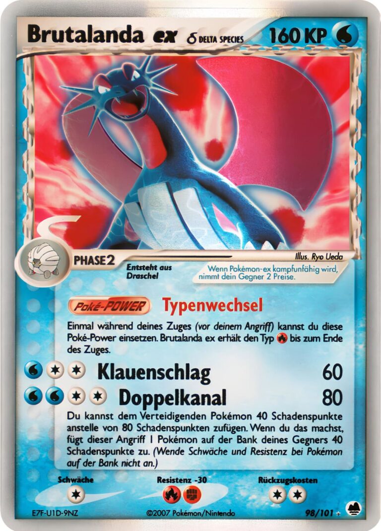 Brutalanda-ex-98-101-Delta-Species-EX-Dragon-Frontiers-Pokémon-Karte-Deutsch-TCG