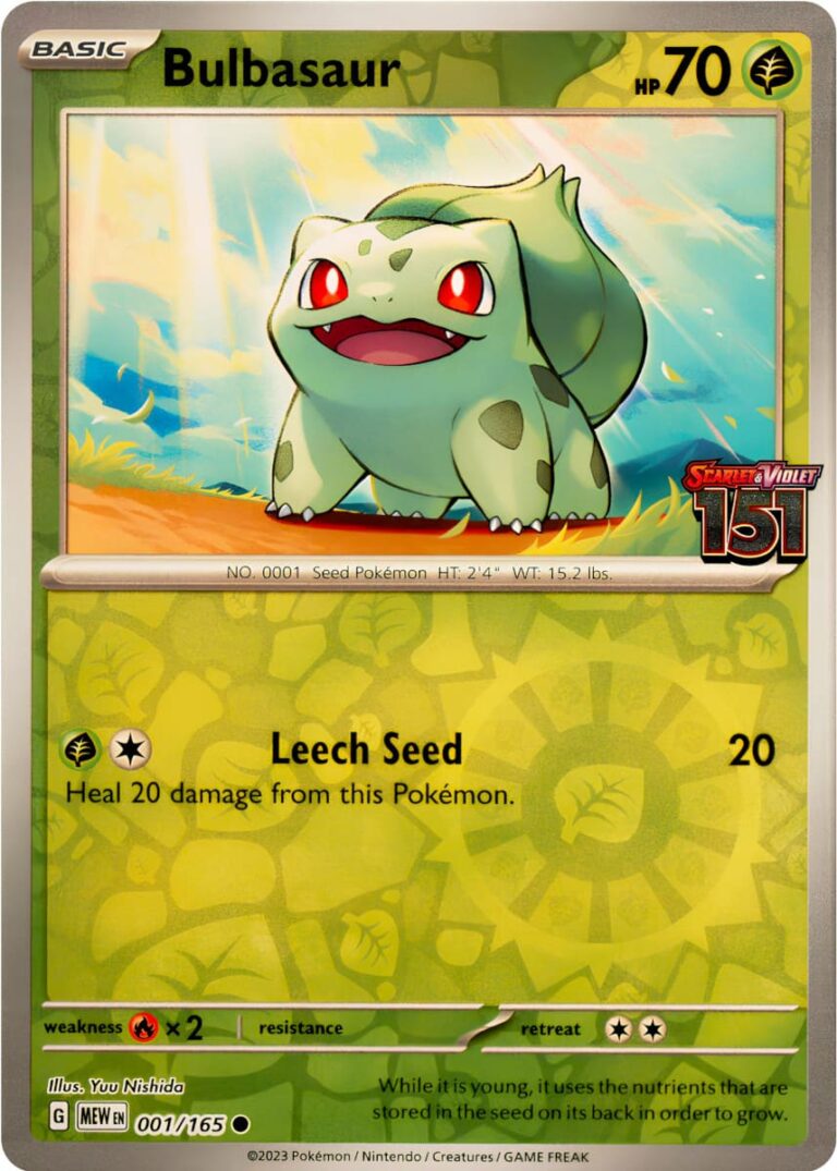 Bulbasaur-001-165-Pokémon-151-Stamp-Promo-Card-Karte-TCG