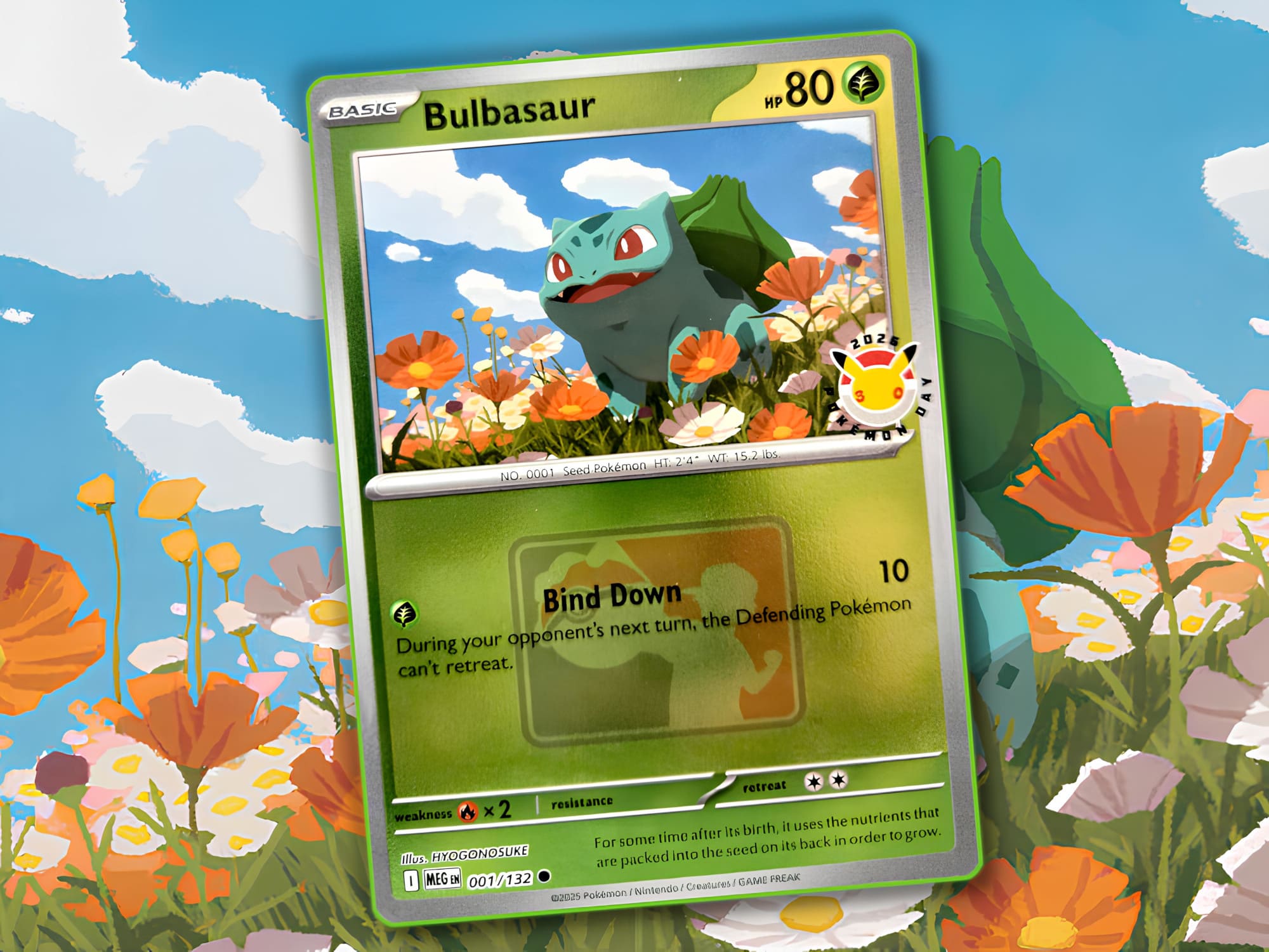 Bulbasaur-Bisasam-Pokémon-Day-2026-Promo-Pokémon-Karte-enthüllt