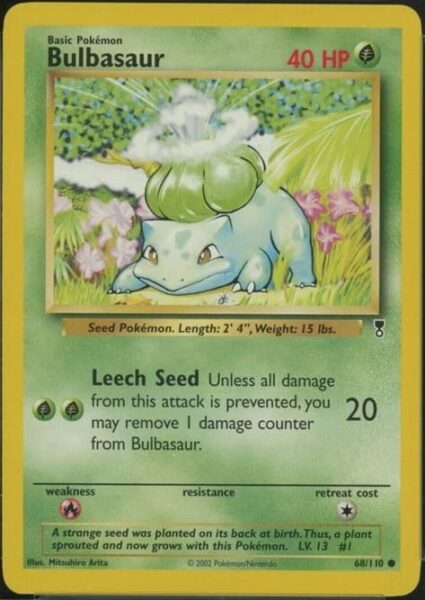 Bulbasaur_Bisasam_68-110_Legendary-Collection_Non-Holo_Pokémon-Karte
