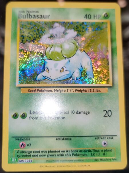 Bulbasaur_Bisasam_CLV-001-034_Pokémon-Trading-Card-Game-Classic-Karte