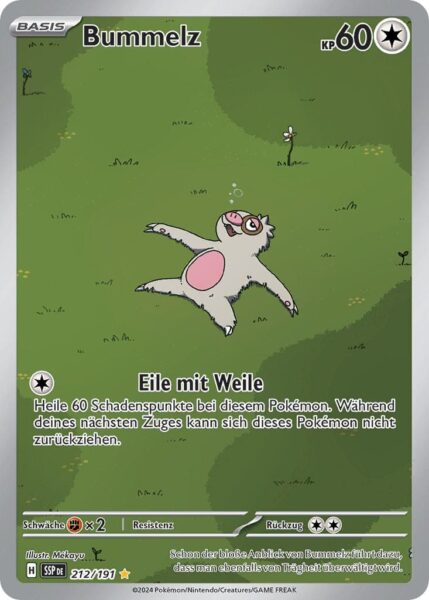 Bummelz-212-191-SSP-DE-Karmesin-Purpur-Stürmische-Funken-Illustration-Rare-Pokémon-Karte-Deutsch-TCG