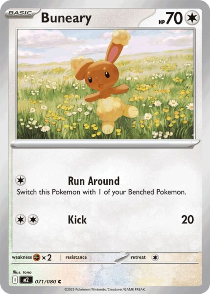 Buneary-Phantasmal-Flames-Pokémon-Karte-Englisch