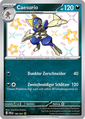 Caesurio_186-091_PAF-DE_Shiny_Schillernd_Paldeas-Schicksale_Pokémon-Karte_Deutsch