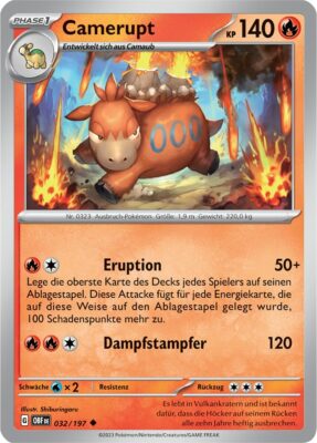 Camerupt_032-197_OBF_Obsidianflammen_Obsidian-Flames_Pokémon-Karte_Deutsch